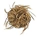 FORCUTEU Messy Bun Hair Piece Hair With Elastic Rubber Band Extensions Hairpiece Synthetic Hair Extensions Scrunchies Hairpiece for Women Golden Brown