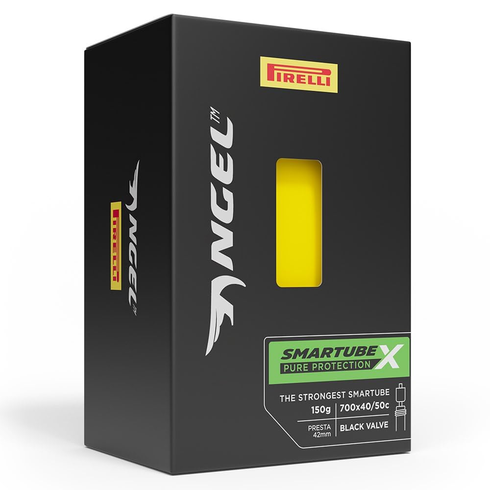 Pirelli Angel SmarTube X Biycle Inner Tube, 700x42-62mm, 42mm Presta Valve, Multi-Coloured (Multi-Coloured)