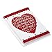 Hallmark Valentines Day Cards Pack, Heart (6 Valentine Cards with Envelopes)