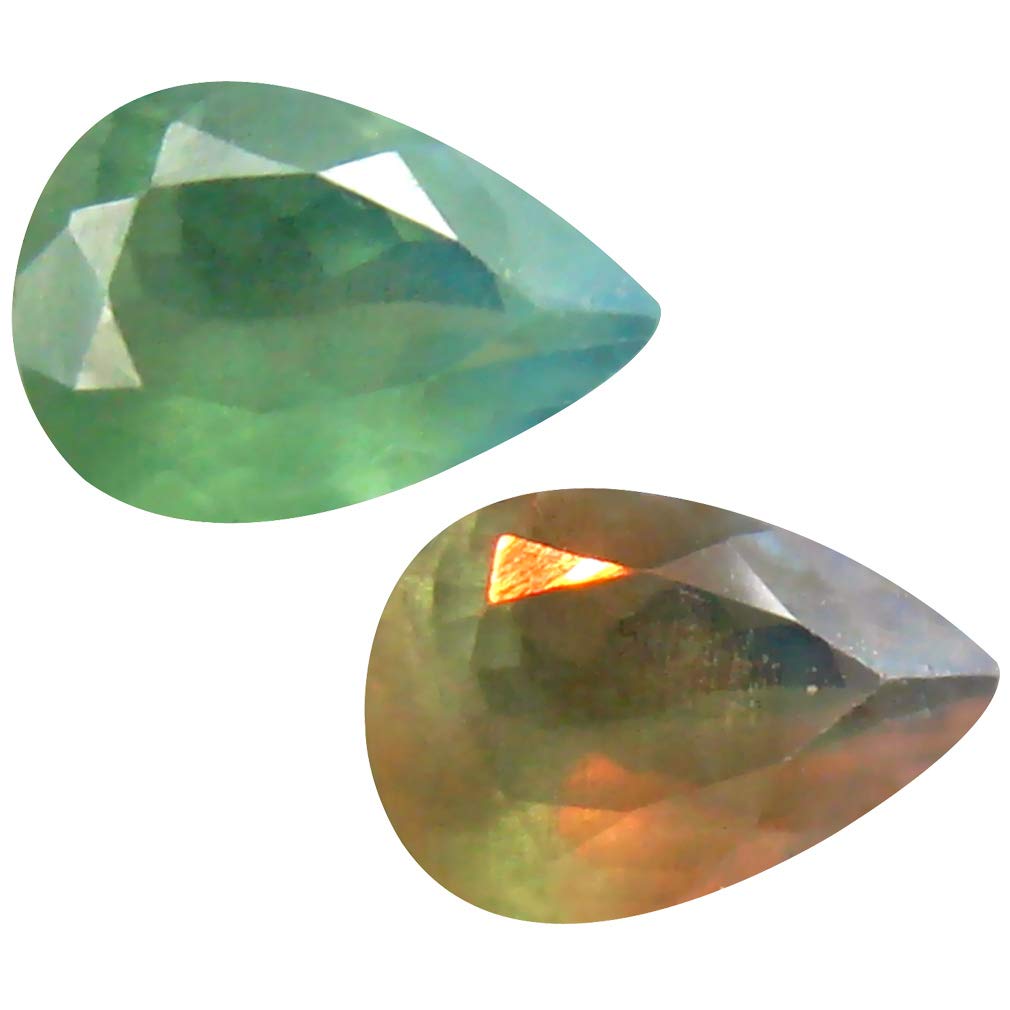 0.33 ct PEAR SHAPE (6 x 4 mm) 100% NATURAL (UN-HEATED) COLOR CHANGE ALEXANDRITE LOOSE GEMSTONE
