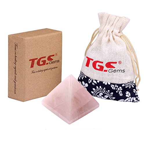 Tgs gems pyramid-finest big rose quartz gemstone 1.0&qu…