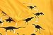 Boys Cotton Long Sleeve T-Shirts T Rex Dinosaur Shirt Graphic Tees Yellow Size 7/6-7