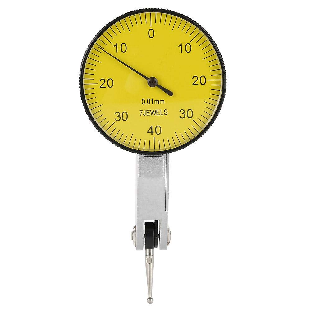 Dial Test Indicator, Precision 0.01mm Lever Dial Test Gauge for Measurement During Machining, Layout and Inspection Work