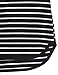 Messic Tunics for Women, Women's 3/4 Roll Up Sleeve High Low Hem Mid-Long Style Casual Knits Striped Shirts (XX-Large,Black)