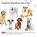 RilexAwhile Dog Socks Non-Slip Pet Cat Socks with Rubber Reinforcement Knit Three Sections Long Socks for Dogs with Traction Soles Small Medium Large Dogs Paw Protector for Indoor Wear, 4PCS (L, Red)