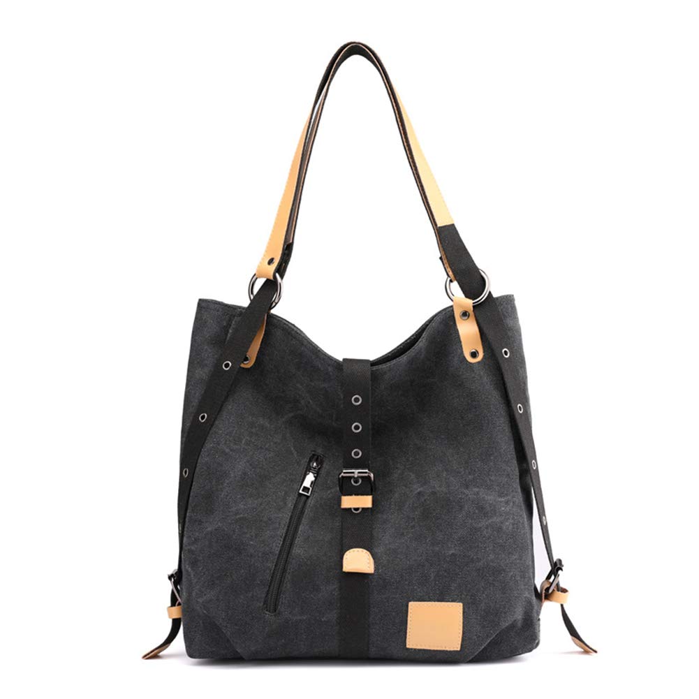 Estwell Women's Handbag Shoulder Bag Canvas Large Tote Bag Ladies Fashion Hobo Bag Top Handle Bag Multifunctional Handbag for Travel Beach Shopping