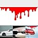 Iuhan Fashion Red Blood Car Stickers Reflective Car Decals Light Bumper Body Sticker Decal