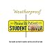 Student Driver Magnet Please Be Patient Safety Sign (Reusable) Premium Quality Reflective Warning Student Driver Bumper Safety Sign（3Pack）