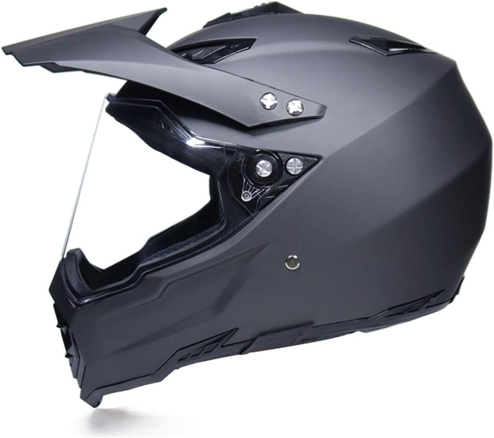 XIUYJBD Motocross Helmet Anti-ultraviolet Lens Locomotive Full Face Helmet Comfortable Safety Helmet Men And Women