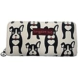 Bungalow360 Womens Canvas Zip Around Clutch Wallet