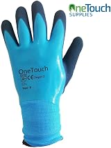 A406 Latex Coated Work Gloves 3 Pair Waterproof Breathable Nylon Grip XL-10 view 2