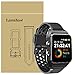 for FITVII Smartwatch Bands, Lamshaw Silicone Replacement Wristbands Sport Strap with Metal Buckle for FITVII P1C GPS Smartwatch (Black)