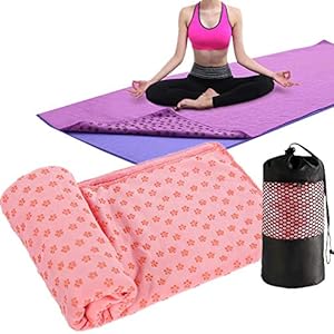 PPING Hot Yoga Towel Non Slip Yoga Mat Towel Mat Towel For Exercise Hot Yoga Towel Fitness Mats Towel Non Slip Exercise Mat Towel Non Slip Yoga Towel pink,-