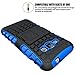 J1 2016 Case, Galaxy Amp 2 Case, Galaxy Express 3 Case, Viodolge [Shockproof] Hybrid Tough Rugged Dual Layer Protective Case Cover with Kickstand for Samsung Galaxy J1 2016 / Amp 2 / Express 3 (blue)