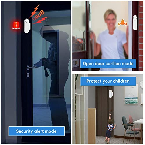 Door Sensor Alarm with Remote ,TOWODE Door Sensor 120dB Wireless Window