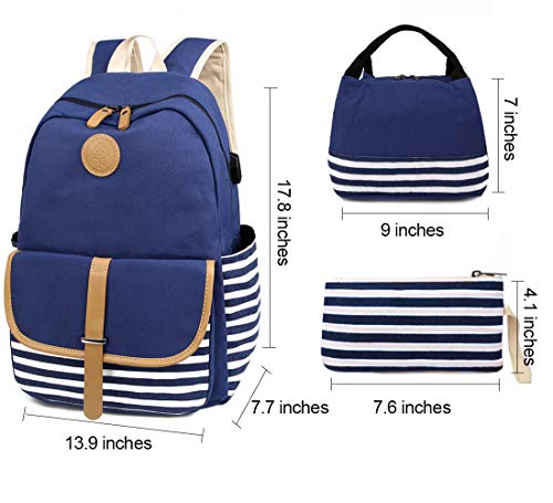 image for SCIONE School Backpacks for Teen Girls with USB Charging Port and Wate