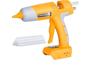 Taingwei Cordless Hot Glue Gun Kit for Dewalt 20v 60v Battery, 100W LED Digital Hot Melt Glue Gun with 10pcs 0.43'' Hot Glue Sticks for Home Repair, Arts & Crafts (Battery not included)