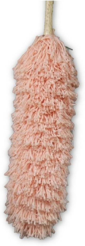 Sitwell Microfiber Cleaning Duster with Wooden Handle Pink Colour