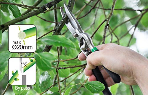 Gardtech Garden Shears Hand Bypass Pruners 8" Steel Garden Pruning Shears-Versatile