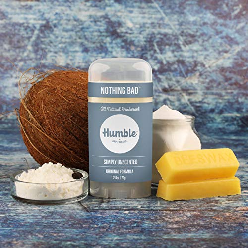 Humble All Natural Deodorant, Aluminum and Paraben Free, Cruelty Free