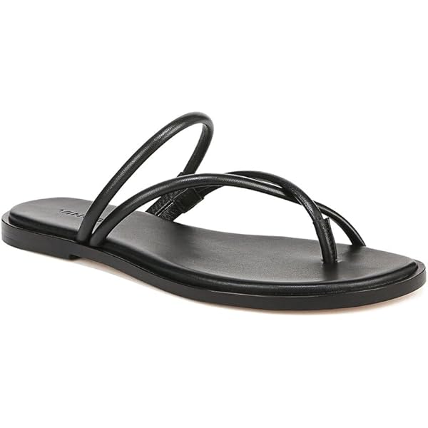 Amazon.com | Vince Elisa Leather Sandal, 6 | Slides