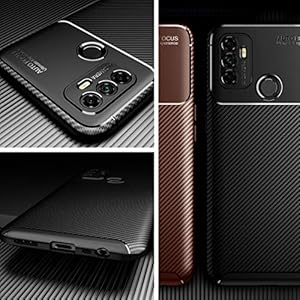 BRAND SET Cover per Oppo A53/A32 2020 Ultrasottile Silicone Protettiva Cover in Fibra di Carbonio Soft Rubber Custodia… - immagine 6