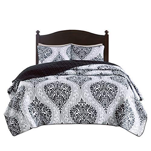 Best Black And White Damask King Bedding Cree Home