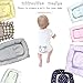 Abreeze Baby Bassinet for Bed -Grey Striped Baby Lounger - Breathable & Hypoallergenic Co-Sleeping Baby Bed - 100% Cotton Portable Crib for Bedroom/Travel