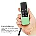 TomRich 3 Magnets Protective Case Cover for Apple TV 4th/5th Gen Generation Remote-[Heavy Shock Proof] [Anti Slip Lanyard] Silicone Case Cover for Apple TV 4K / 5K Siri Remote-Green Glow in The Dark