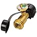GASPRO Propane Tank Gauge Level Indicator/Leak Detector for QCC1 Propane Tank,Heater,Grill and Other Propane Appliance--100% Solid Brass Heavy-Duty