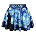Famous Van Gogh Starry Night Skater Skirt Quiet Nights Mini Skirt for Women,Starry night,One Size