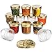 Bormioli Quattro Stagioni Wide Mouth Mason Jars 6 ¾ Ounce Glass Jar with Metal Airtight Lid Canning Jar for Jam, Jelly, Honey, Great Pickling, Preserving, Meal Prep, Food Storage, Salad Jar (12 Pack)