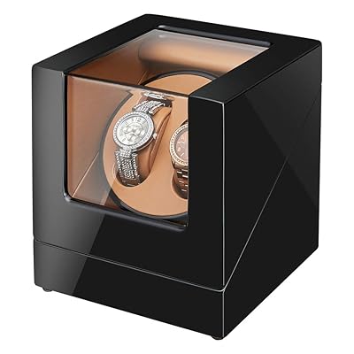 Wooden Double Watch Winder Box, Automatic with Jamaica Ubuy