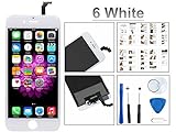 iPhone 6 Screen Replacement For Lcd Touch Screen Digitizer Frame Assembly Set Oli & Ode Free Tool Set Included 4.7 Inch (White)