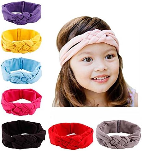 Baby Toddler Girl Turban Knitted Knot Headband Headwear Hair Bands 8 Colors