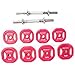 Dumbbells Set with 30lb Weight Plates: BodyRock Free Weights Home Gym Equipment - Dumbbell Sets with Two Solid Steel Threaded Dumbbell Handles and Collars, Four 5 lb Weights and Four 2.5 lb Weights