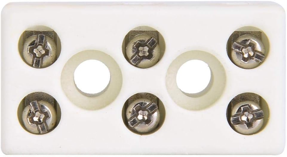 10PCS 3 Way 24A Ceramic Terminal Block Porcelain Terminal Block Wire Connector High Temperature Resistant, 1.32x0.70x0.61in - Image 4