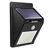 MIZOO Wall Light Solar Powered Wireless Ultra Bright 20 LED Waterproof Motion Sensor Light for Porch Patio (1-Pack)