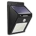 MIZOO Wall Light Solar Powered Wireless Ultra Bright 20 LED Waterproof Motion Sensor Light for Porch Patio (1-Pack)