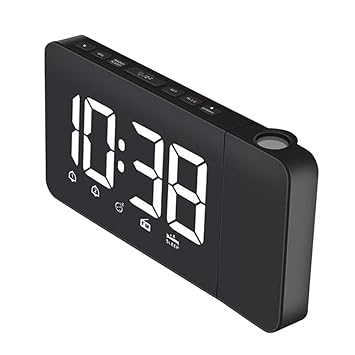 perfeclan Reloj Despertador Horas Projector Radio Am / FM ...