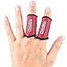 Sports Elastic Finger Sleeves Support Thumb Brace Protector Breathable Elastic Finger Tape for Basketball, Tennis,Baseball, Cycling, Volleyball, Badminton, Boating A71 (Red, Medium)