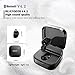 Mini Bluetooth Earbud, Smallest V4.2 Wireless Headphone with 8 Hours Playtime Invisible Headset Car earpiece with HD Mic & Charging Case 8 Times for iPhone and Android Smart Phones(One Pcs) (Black)