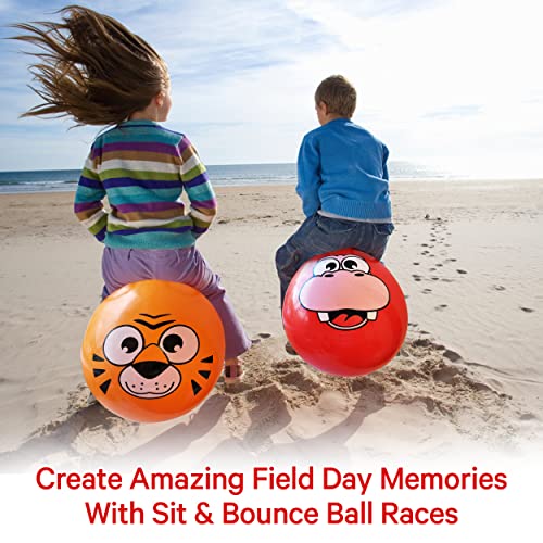 Animal Hopper Ball 20inch Bouncy Ball with 2 Handles Pump Included