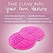 Makeup Brush Cleaner - Zoë Ayla Professional Silicone Makeup Brush Cleaning Tool - Non-Toxic and Environmentally Friendly - Sterile Silica Gel - Lightweight - Works in 30 Seconds