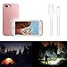 iPhone 7 Plus Case, iPhone 8 Plus Case, Wellerly LED Illuminated Selfie Light Cell Phone Case Cover [Rechargeable] Light Up Luminous Selfie Flashlight Case for iPhone 7 / 8 Plus 5.5inch (Rose Gold)