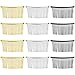 Frcolor Hair Comb 20 Teeth Bridal Hair Clip Combs Fancy DIY Metal Wire Hair Side Combs 12pcs (Golden White K Black)