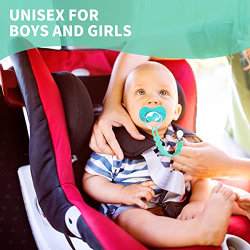 Viyuse Pacifier Clips Pacifier Holder Baby Girl Silicone Clip Pacifier