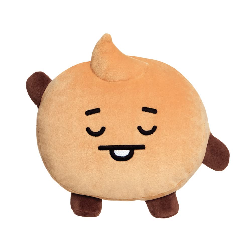 AURORA - BT21 Official Merchandise, SHOOKY Baby Mini Pillow Cushion, Soft Toy, Brown