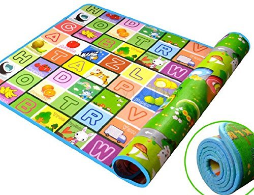 Gison Baby Polyester with Foam filling Play and Crawl Mat for Infant, Toddlers, Baby, Kids Safety Baby Toy (Multicolour, 120 x 180 cm)