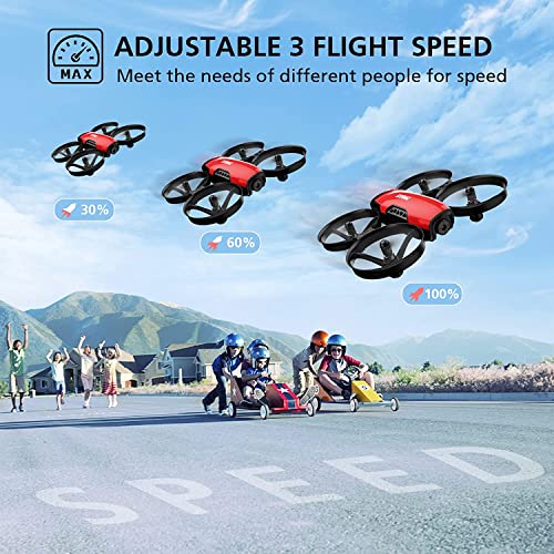 SANROCK U61W Drones with Camera for Kids Adult Beginner 720P HD & 2 Batteries, Mini Drone Toy